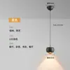 Lámpara Colgante Pequeña Transfronteriza Estilo Italiano Mesita de Noche Nórdica Barra Redonda Ajustable Accesorio de Iluminación Colgante para Dormitorio Venta Caliente Transfronteriza