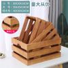Caja de Madera Retro, Caja con Marco de Madera, Caja de Madera (Crate), Almacenamiento y Exhibición, Exhibidor para Supermercado, Cesta de Madera, Caja de Madera Decorativa, Rectangular