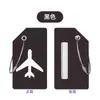 Etiqueta de equipaje de avión de goma blanda Amazon, Etiqueta de nombre multicolor para equipaje facturado y de mano, con cordón
