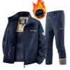 Chaqueta TK para Hombre Tallas Grandes Transfronteriza con Capucha de Grafeno Cálida Forrada de Polar Grueso Abrigo de Polar Traje Deportivo Chaqueta