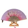 Leque Dobrável Leque de Verão Uso Diário Masculino e Feminino Arte Clássica Leque de Dança Adereços para Performance com Traje Antigo Leque Dobrável Estilo Chinês
