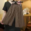 Moda Verano 2026 Top a Cuadros de Moda y Pantalones de Linterna para Niñas Mayores, Conjunto Holgado Estilo Coreano Adelgazante, Conjunto de Niña de Moda