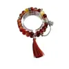Pulsera Floral de Fresia y Limón Popular en Xiaohongshu, Súper Hada, Pulsera Floral Verde Brillante, Pulsera de Amistad para Estudiantes