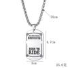 Collar de acero de titanio con accesorios de hip hop para hombre, estilo hipster callejero, colgante con personalidad de celebridades en línea, colgante de pareja, cadena de suéter para mujer