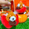 Llavero Colgante Auténtico Panda Azul Tinta - Panda Rojo Fuga Fruta Lindo Muñeco Periférico de Zoológico