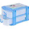 [Pequeño al por mayor] Caja de cajones de escritorio multicapa de plástico Caja cosmética Caja de almacenamiento Caja organizadora con asa Repetir