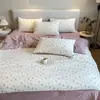Bolso de mano jacquard estilo coreano juego de ropa de cama de cinco piezas, juego fresco y simple de cuatro piezas para uso doméstico, funda de edredón suave, disponible para venta al por mayor