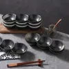 Cerámica tres compartimentos tazón tazón de bocadillos comercial restaurante restaurante salsa plato pequeño olla caliente barbacoa plato de condimentos multi-compartimento