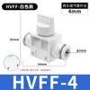 Válvula de Interruptor Neumático BUC Conector Rápido para Tubo de Aire Válvula Manual HVFF4 6 8 10 12 16 Válvula Manual