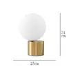 Lámpara de Mesa de Vidrio Decorativa para Sala de Estar, Lámpara de Mesita de Noche para Dormitorio, Lámpara de Diseñador de Lujo Minimalista Nórdico, Modelo Creativo