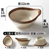Tazón Pequeño de Melamina Restaurante Comercial Hotel Tazón Pequeño de Arroz para Sopa Restaurante de Hot Pot Tazón para Salsa para Dipear Tazón para Condimentos Porcelana de Imitación Retro Tazón para Gachas