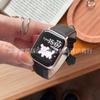 Adecuado para Iwatch9Se65 Correa Apple Watch S8 Hebilla Cuadrada Apple Watch Correa de Cuero Mate