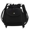 Bolso de Cubo con Cordón de Moda para Mujer 2025 Bolso Pequeño de Lona para Viajero Estilo Coreano Bolso Cruzado Nuevo Color Sólido Mediano