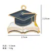 Temporada de Formatura Pingente Popular Criativo Exame de Admissão à Faculdade Chapéu de Bacharel Uniforme de Bacharel Acessórios para Chaveiro DIY Presentes para Estudantes