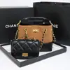 Estilo Europeo y Americano Bolso para Suegra Pequeño Rombo Fragante Cadena Retro Color de Paseo Combinación de Colores Azul Verdura Bolso de Hombro Individual Estilo Nuevo