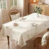 Mantel estilo rústico, impermeable y a prueba de aceite, mantel de comedor sin lavado, nuevo modelo 2025, sensación de lujo ligero y alta gama, mantel para mesa de centro