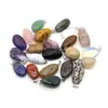 Pingente Irregular de Pedra Natural Exquisito Cristal Rosa Pedra Olho de Tigre Acessórios para Joias de Colar DIY Pingente