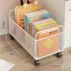 Caja de almacenamiento para libros, estantería de escritorio, adecuada para estudiantes en aulas, estantería móvil al lado del escritorio, estante de almacenamiento de gran capacidad para libros y bolsas