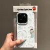 Funda para teléfono móvil Sleepy Xiaoxin Adecuada para Apple 15 Promax iPhone 16 Agujero Grande 14 Patrón de Lichi 13 Carcasa Suave 11