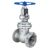 Válvula de Compuerta Hugong Liangong de Vástago Ascendente Abierto con Bridas Z41H-16C Acero Fundido Caldera de Vapor Aceite de Transferencia de Calor Resistente a Altas Temperaturas Interruptor Manual