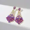 Brincos de Cristal Rainha Estilo Europeu e Americano Retrô Brincos de Noiva Joias para Combinar com Vestido Brincos para Meninas Fabricantes Atacado