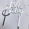 Baby Shower Transfronterizo Ohbaby Inserto Acrílico para Pastel Fiesta Mesa de Postres Decoración de Pastel Inserto para Hornear