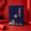 Capa de certificado Lingfeng 5509, papel para encadernação, páginas com 70% de desconto, capa de certificado de honra com carimbo dourado, páginas internas A4, atacado de certificados