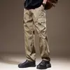 Pantalones de trabajo para hombre de marca italiana de alta gama y tendencia, nuevo estilo primavera 2026, pantalones deportivos casuales de pierna ancha, rectos, holgados