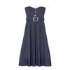 Atacado Fabricante de Roupas Femininas Transfronteiriço Primavera 2026 Estilo Europeu e Americano Body de Tubo sem Costas com Cinto Vestido Jeans