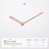 Reloj de madera maciza de nogal negro de haya pera puntero de madera maciza personalidad punto de cruz aguja de reloj de cobre puede ser ding