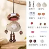 Kit de material DIY para boneca de casca de fruta natural, pingente de boneca de vagem de casca de fruta preta feito à mão, decoração criativa para sacola de presente