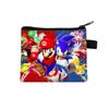 Cartera de Monedas Infantil de Sonic Dibujos Animados Estudiante Portatarjetas Grande Moda Estampada Amarilla Bolsa de Almacenamiento Cremallera para Tarjetas Calientes