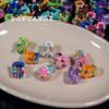 Cilíndrico pintado à mão em forma de coração líquido contas diy pulseira brincos brincos jóias de corrente de telefone móvel com contas soltas cor artesanal