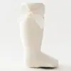 Meias Infantis Meias de Primavera e Outono Bebê Meias de Bebê Estilo Princesa Laço Coreano Meninas Meias de Algodão para Panturrilha