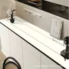 Elegante mantel de mesa para mueble de TV estilo francés, piel, impermeable y a prueba de aceite, fácil de limpiar, tapete protector a prueba de polvo para mueble de entrada y mueble de cajones
