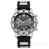 Comércio Exterior Novo Mostrador Grande Falso Três Olhos Atmosférico Masculino de Negócios Pulseira de Silicone Casual Relógio de Quartzo Moda Masculina