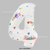 Globo digital blanco impreso de 32 pulgadas para cumpleaños de EE. UU., nuevo, para fiesta de cumpleaños de bebé, globo digital decorativo