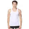 Chaleco de Algodón Puro para Hombre Estilo Nuevo con Canalé Fino Elástico en Negro y Blanco, Adecuado para Jóvenes Adultos, Deportes, Espalda de Nadador, Hombro Estrecho, Venta al por Mayor