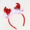 Diadema navideña nueva y popular transfronteriza, linda diadema de alce de peluche tridimensional, fina, para fiestas navideñas, tocado que combina con todo