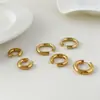 Pendientes de Acero Inoxidable Estilo Celebridad de Internet Mismo Estilo Europeo y Americano Nuevo Estilo Ins Pendientes de Oro de 18K Pendientes para Mujer Frescos