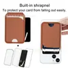 Producto de Venta Caliente Transfronterizo Adecuado para Soporte de Tarjeta Magnético Apple, Estuche Plegable para Tarjetas de Piel Sintética, Soporte de Tarjeta Magnético Magsafe