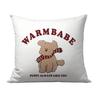 Funda de Almohada Cuadrada con Estampado de Cachorro Lindo Textura Dorada Impresa por Ambos Lados Cojín para Sofá Mesita de Noche