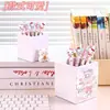 Portalápices de Pastel Sanrio Caja de Papelería de Escritorio Caja de Almacenamiento Varios para Oficina Almacenamiento de Brochas de Maquillaje para Dormitorio Gran Capacidad