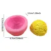 Molde de Silicona para Decoración de Velas de Arcilla Aromaterapia Chocolate Fondant Pastel con Forma de Bola de Helado Simulación Transfronteriza