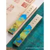 Qianli Jiangshan Latón Sólido Pueblo Regla Pincel Creativo Caligrafía Pequeño Script Regular Fino Dorado Pincel Especial para Escribir Caracteres Prensa Libro Prensa Papel