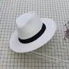 Sombrero de Panamá Neutro de Verano Sombrero de Paja para el Sol Sombrero de Sol para Vacaciones en la Playa Sombrero Jazz