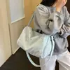Bolso bandolera de verano enérgico con bordado de lazo para niñas, moda dopamina para ir de compras, bolso elegante y suave
