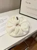 Scrunchie de pelúcia da moda francês para mulheres, elástico de cabelo fofo de alta qualidade, acessório de cabelo, em estoque atacado