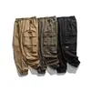 Roupas Vintage Yidao 2026 Outono Novo Estilo Funcional Retrô Japonês Bolsos Múltiplos Largos Casuais Roupa de Trabalho Calça Jogger para Homens