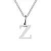 Nuevo Collar de Acero Inoxidable de 26 Letras de Amazon, Cadena para Clavícula Moderna y Versátil, Collar para Pareja con Apellido en Stock